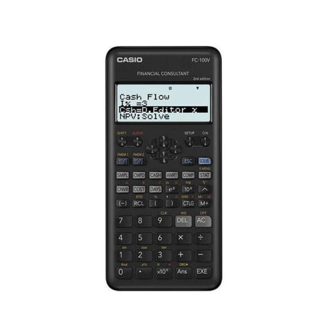 Casio - Calculadora Cientifica 249 Funciones Negro Fc-100V Financiera