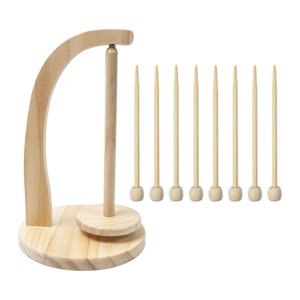 Bothyi - Soporte Para Hilo, Estante Para Hilo, Soporte Para Bolas De Hilo De Madera Para Bordado, Manualidades De Punto, Costura A