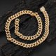 thumbnail image 5 of Cadena de Eslabones Cubanos para Hombre Sólida Gruesa Grande Hip Hop con Hielo, Collar de Cadena Cubana de 12 Mm de Ancho para Hombre, Cadena de Eslabones Cubanos Miami Extra Brillante, 16-24, 5 of 7