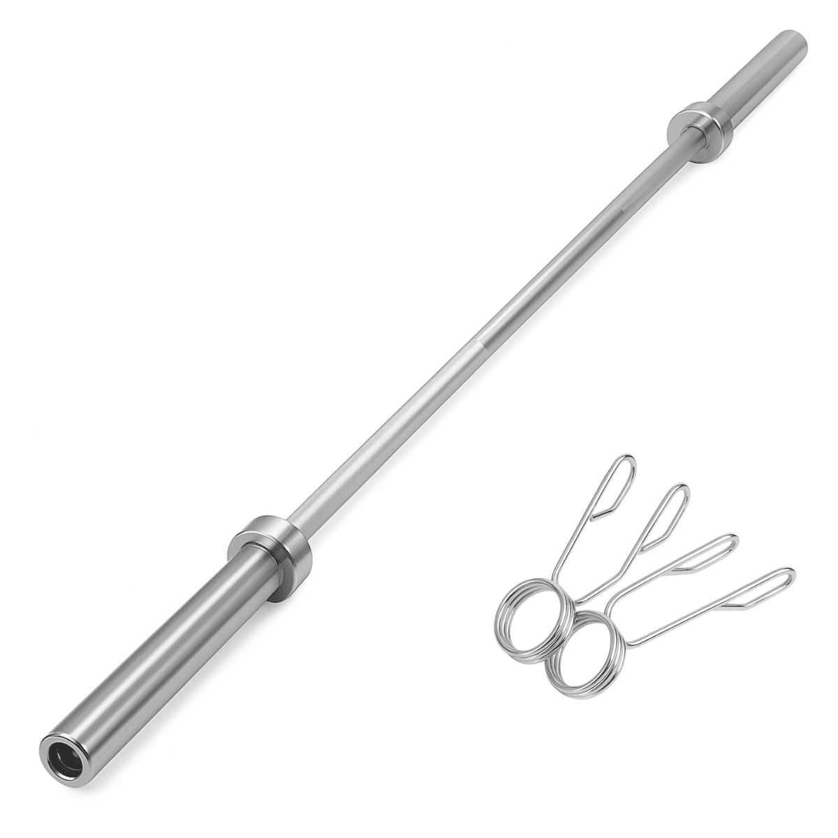 Linea Sport - Barra Recta Olímpica Profesional 150 Cm 9 Kg De Acero Cromado