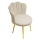 thumbnail image 2 of Silla De Tocador, Silla Auxiliar Moderna Y Suave Con Patas De Metal Para Cafetería, Salón, Dormitorio, Color Beige, 2 of 5