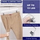 thumbnail image 4 of Perchas para pantalones Amber Home de madera blanca con 2 clips ajustables, 4 of 7