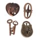 thumbnail image 5 of 4 Unids/set Intelectual Creativo Ocio Rompecabezas Metal Magic Lock Juguete Estilo 1, 5 of 5