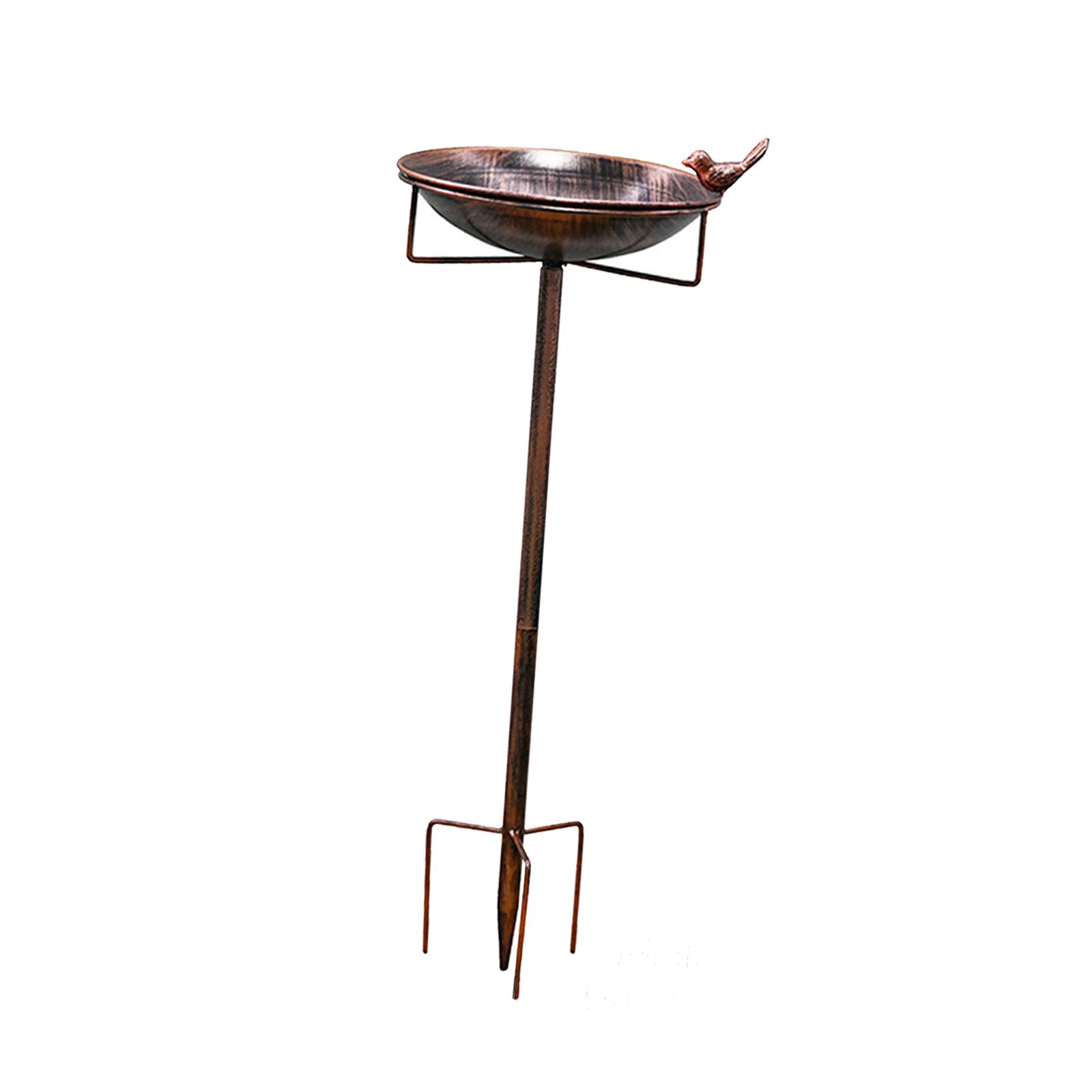 Ioensy - Comedero De Hierro Para Pájaros Con Base De 5 Puntas, Baño De Metal Para Pájaros, Ideal Para Niños Y Amantes De Las Aves.