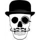 thumbnail image 1 of Decomural Skull & Hat Halloween WS-32829, 1 of 2