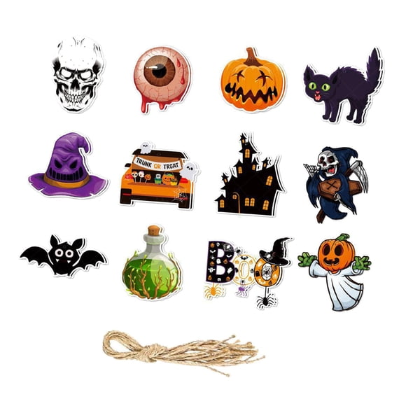 Banner Colgante De Halloween Para Puerta Interior Y Exterior, Chimenea