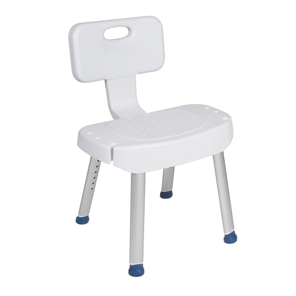 Silla de ducha Drive Medical, baño médico, respaldo plegable