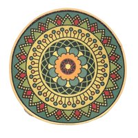 Oem - Set 4 Individuales Mesa Pack 4 Individuales Colorido Mandala