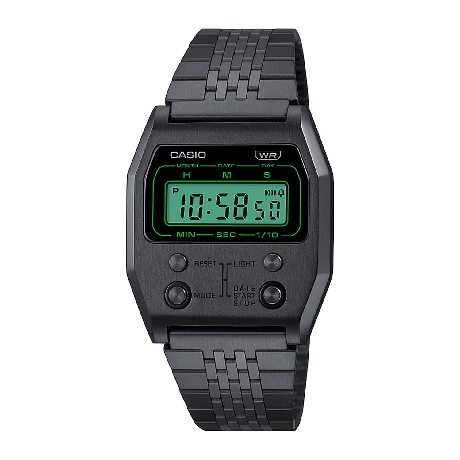 Reloj Casio A1100b-1df Acero Unisex Negro Negro