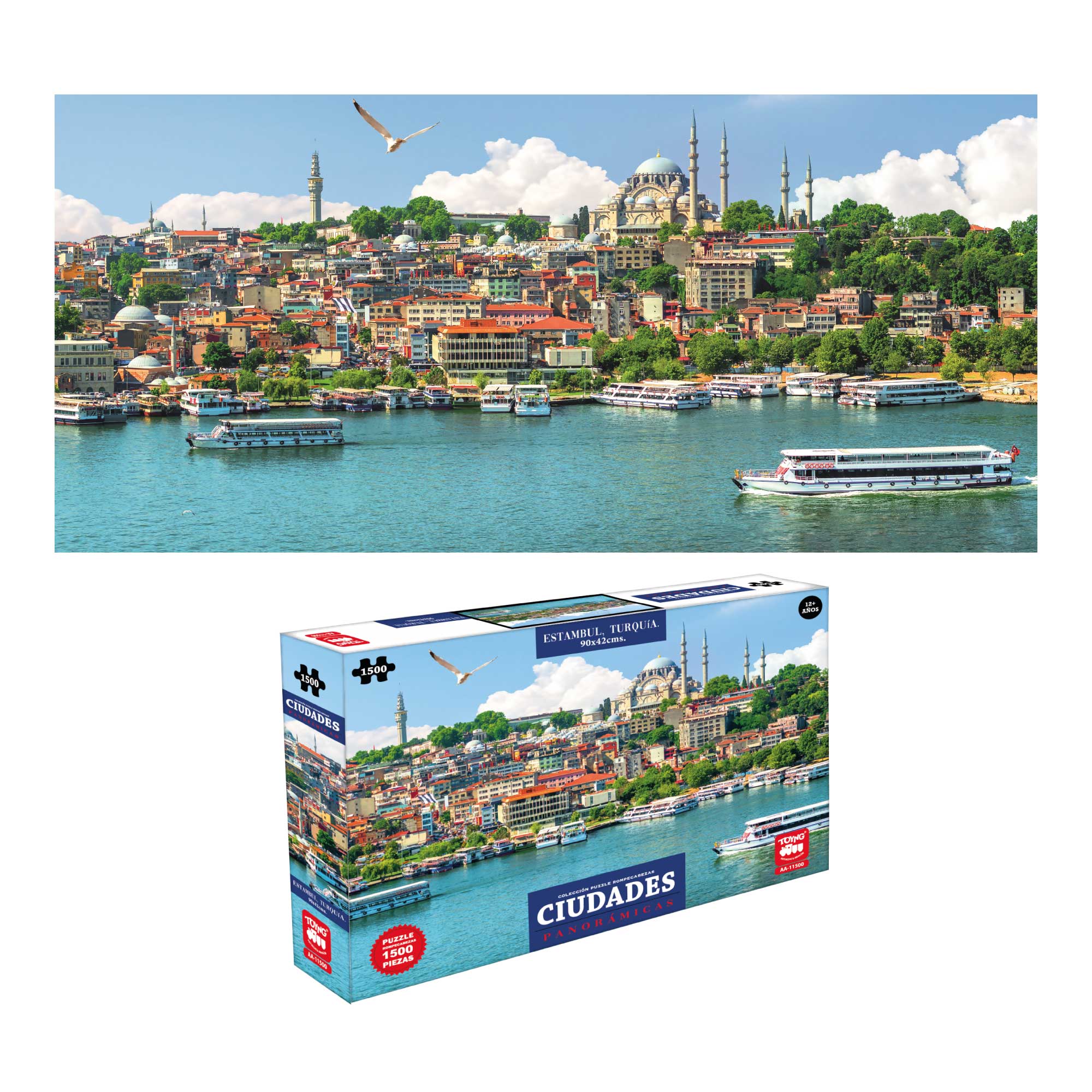 Toyng - Puzzle 1500 Piezas Panoramicos 6 Mod.