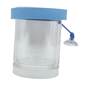 Ioensy - Caja De Aislamiento Flotante Para Peces, Caja De Cría Para Crías De Peces, Alevines De Guppy Y Peces Payaso Pequeños De Color Azul