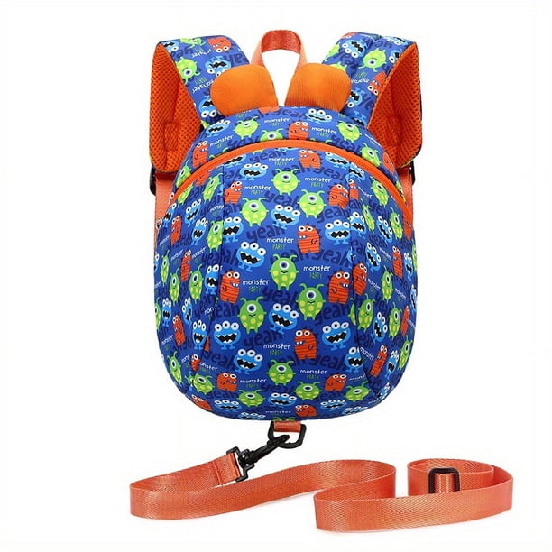 1pc Cute Dinasour Stawberry Monster Pattern Children's Toddler Backpack For Kindergarten Students Double Shoulder Bag Adjustable Straps Boys And Girls Backpack
