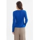 thumbnail image 3 of Polera Mujer Con Abertura Y Nudo Azul, 3 of 4