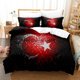 thumbnail image 1 of Turkey Flag Bedding Set Bed Set Aldult Kid Bedroom Duvetcover Sets Bed Sheet Set, 1 of 5