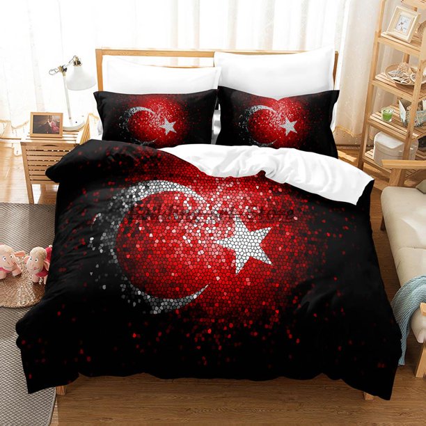 Turkey Flag Bedding Set Bed Set Aldult Kid Bedroom Duvetcover Sets Bed Sheet Set