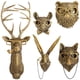 thumbnail image 1 of Decoración de pared GUASDIE con cabezas de animales de imitación de ciervo, 5 unidades, 1 of 8