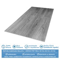 Novahus - Piso Spc Gris Urbano Click 5+1 Mm 18,2 X 122Cm 2,2 M²