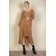 thumbnail image 1 of Cárdigan de Canalé y Vestido Midi Ajustado con Tirantes Finos, 1 of 2