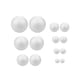 thumbnail image 3 of 14 piezas de bolas de espuma blanca Proyectos de artesanía Bolas de poliestireno hechas a mano Bolas de artesanía blancas para cumpleaños Boda Arreglo, 3 of 5