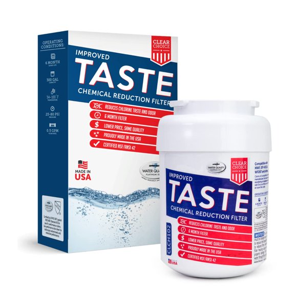 Filtro de agua Clear Choice CLCH102 compatible con GE MWF NSF42
