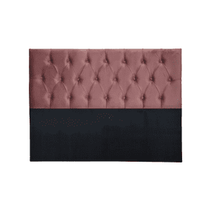 Importclick - Respaldo King Piso Capitone Premiun 180X140 Cm Palo Rosa Felpa