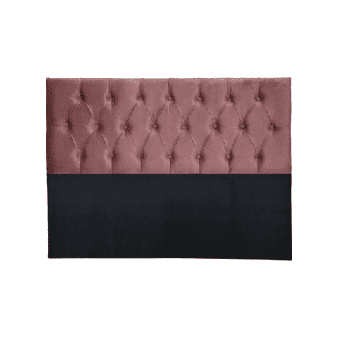 Importclick - Respaldo King Piso Capitone Premiun 180X140 Cm Palo Rosa Felpa