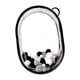 thumbnail image 2 of Mini Bolsa De Almacenamiento Para Muñecas, Bolsa De Exhibición De Muñecas Transparente De PVC Para Coleccionistas, Para Muñecas De 15/20cm, Color Negro L Con Bolas, 2 of 3