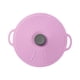 thumbnail image 3 of Tapa De Olla De Silicona Resistente Al Calor Con Asa Para Almacenamiento De Alimentos Platos Tazas Violeta 23cm, 3 of 5