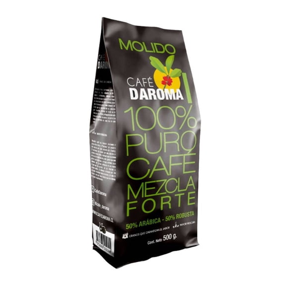 Café Daroma Forte Molido Bolsa, 500 gr