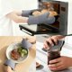 thumbnail image 3 of Juego de Guantes de Horno y Soportes para Ollas de 6 Piezas, Guantes de Cocina Resistentes al Calor con Silicona Antideslizante para Cocina Todo Gris 10.9x7.1 pulgadas, 3 of 7