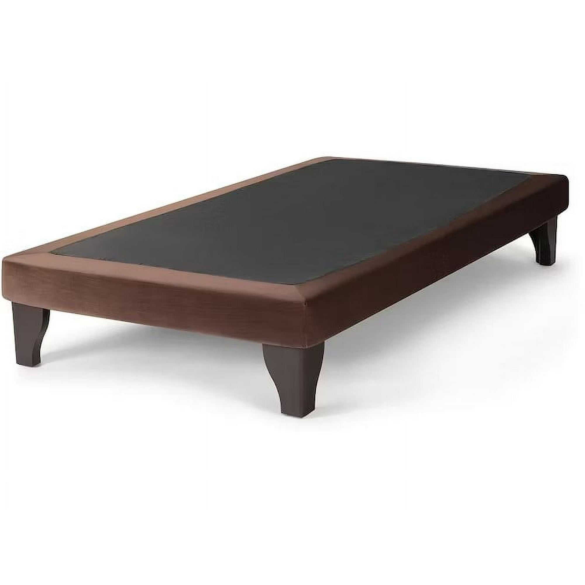 Dec-hogar - Base De Cama Europea 1.5 Plazas Felpa Café