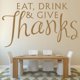thumbnail image 2 of Decomural Eat, Drink & Give Thanks Religious WS-34065, 2 of 2