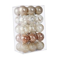 Bothyi - 30 Piezas De Adornos Navideños De Bolas Para Ventana De 6 Cm, Adornos Colgantes Para Árbol De Navidad