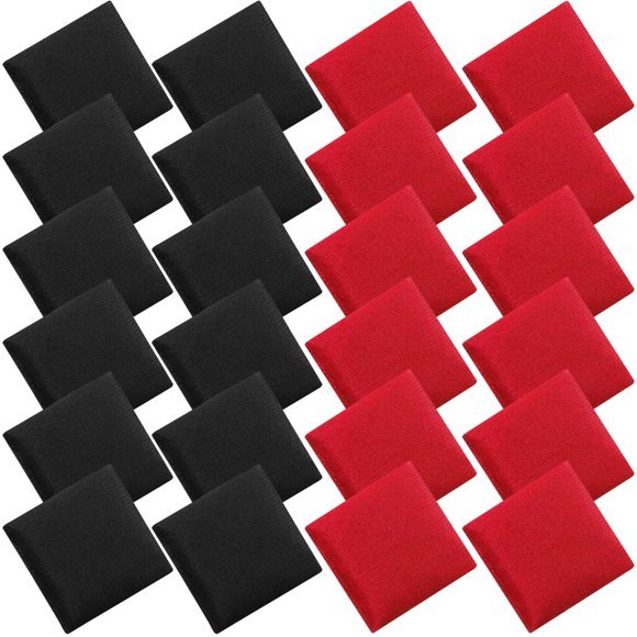 Bolsas de frijol Vyndicca 24 piezas 7 cm nylon rojo/negro