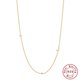thumbnail image 1 of Collar S925 Plata Pura Inicial Diamante Lateral Con Caja De Regalo, 1 of 3