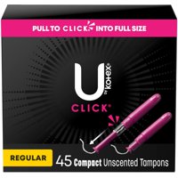 U By Kotex - Tampones U De Kotex Click Compact Regular Absorbency X45