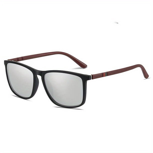 Polarized Square Sunglasses for Men and Women - Lightweight and Fashionable Travel and Driving Glasses with UV400 Protection
