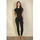 thumbnail image 2 of Saronite Leggings de Punto Suave, Elásticos y de Longitud Completa, Color Negro (para Mujer), 2 of 5