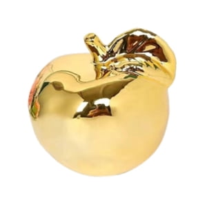 Bothyi - Escultura De Fruta Delicada Colección Adorno Para Restaurantes Oficinas Porches S Dorado