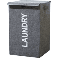 Genérico - Caja Organizadora Ropa Sucia Plegable Con Tapa 57L