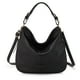 thumbnail image 1 of Bolso de mano Montana West Hobo de piel vegana ajustable negro, 1 of 3