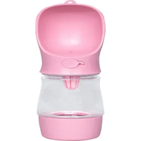 Genérico - Botella Agua Portátil Mascotas 258Ml Color Rosado