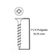 thumbnail image 2 of Tornillo Volcanita Rosca Madera CRS zincado 6 x 1 1/4 - 100 Unidades, 2 of 3