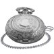 thumbnail image 2 of Reloj de Bolsillo Realpoo 46 mm Escudo Plateado con Números Árabes y Cadena Desmontable, 2 of 8