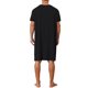 thumbnail image 3 of INSPIRE CHIC Camiseta de Pijama para Hombre con Cuello en V y Ribete de Bloque de Color, Manga Corta y Bolsillo en el Pecho, Talla S, Negro, 3 of 5