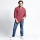 thumbnail image 3 of Camisa Manga Larga Trevira Cuadros Regular Fit vino M, 3 of 3
