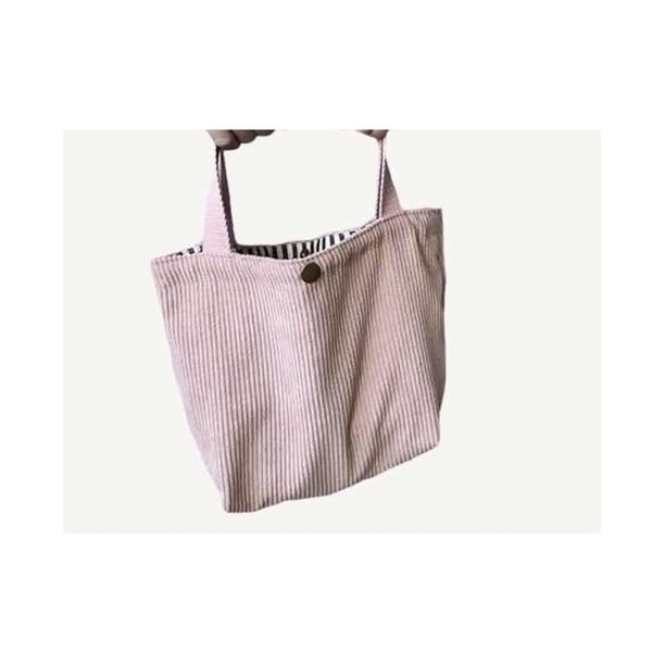 Bolsa Cartera Informal Comida Y Versátil Estilo Japones Rosa Liso Rosa Pálido