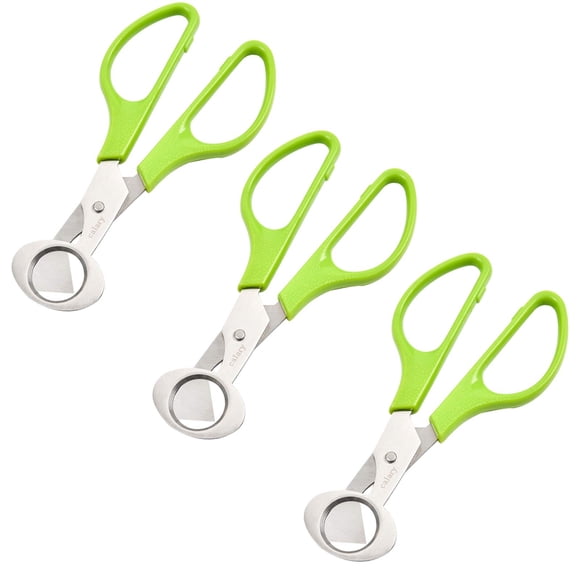 Tijeras Cortadoras de Huevos de Codorniz Calary 3 Piezas Verde