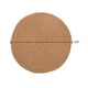 thumbnail image 3 of Mantel individual SARO LIFESTYLE, diseño natural, yute, 15 cm (juego de 4), 3 of 3