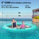 thumbnail image 4 of Plataforma flotante de muelle inflable FBSPORT de 8 pies para lago, 4 of 9